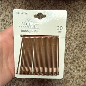 Brunette Bobby Pins - Brown